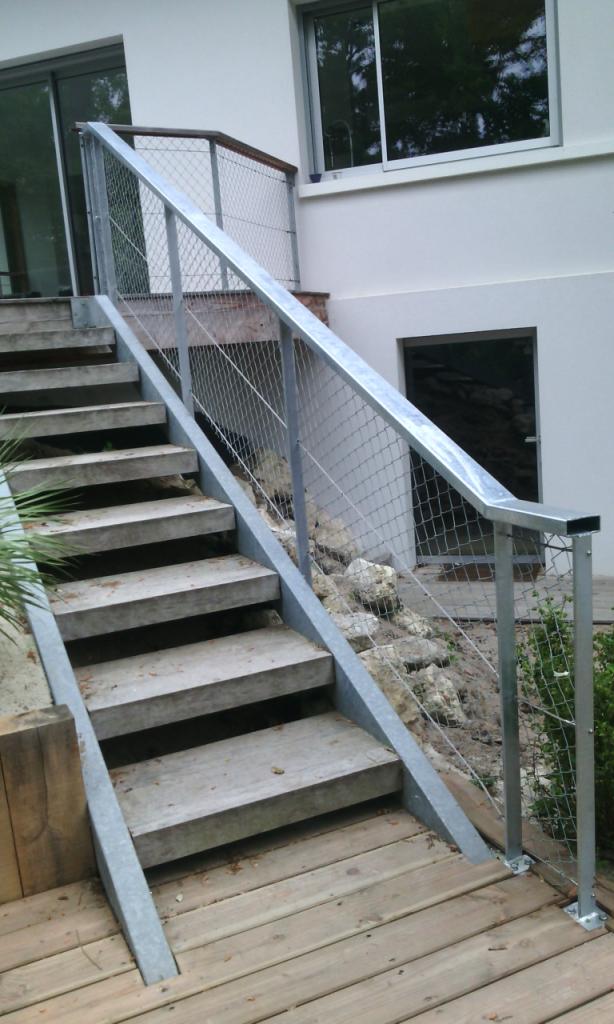 escalier gava + grillage