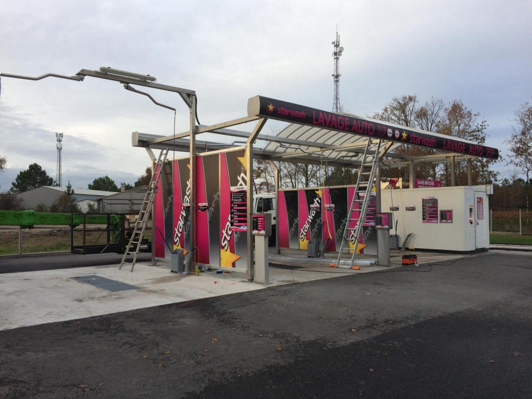 MONTAGE STATION DE LAVAGE AUTO